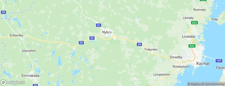 Nybro Municipality, Sweden Map