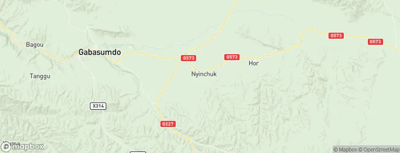 Nyinqug, China Map