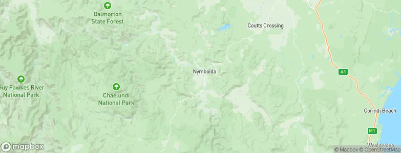 Nymboida, Australia Map