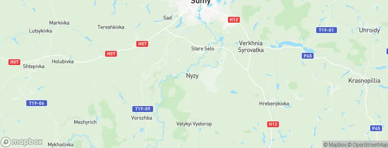 Nyzy, Ukraine Map