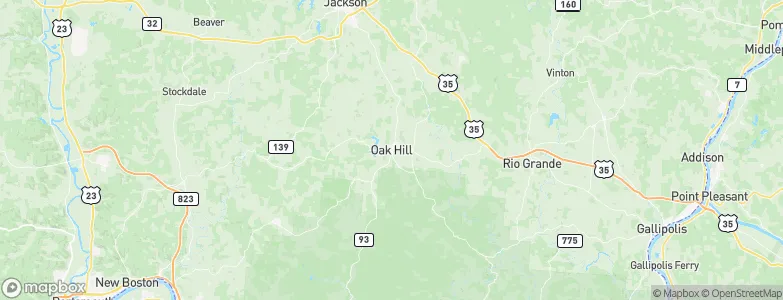 Oak Hill, United States Map