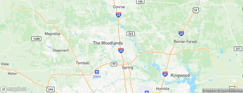 Oak Ridge North, United States Map