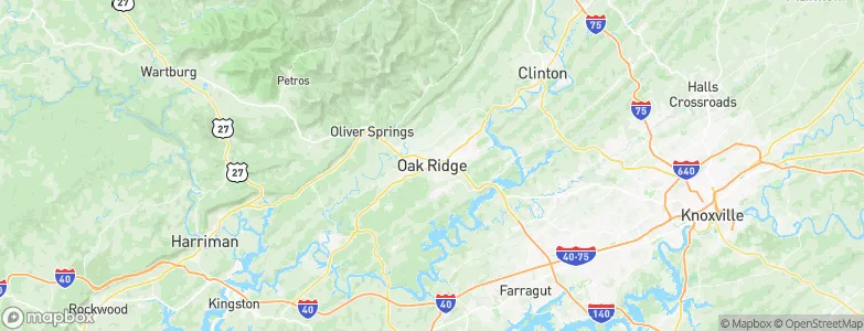 Oak Ridge, United States Map