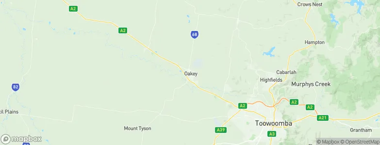 Oakey, Australia Map