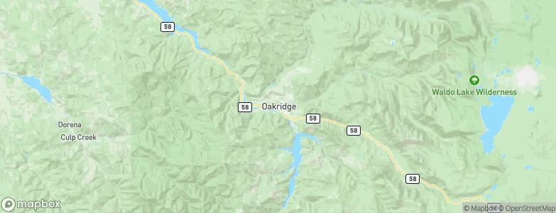 Oakridge, United States Map