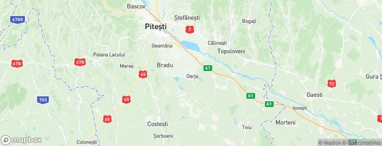 Oarja Sat, Romania Map