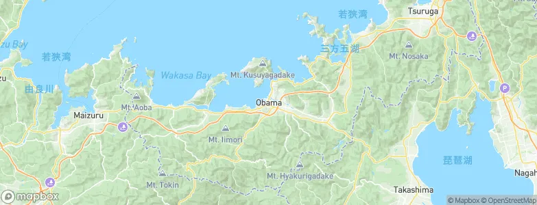 Obama, Japan Map