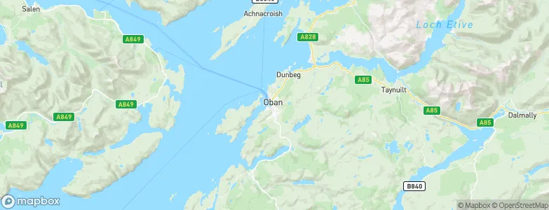 Oban, United Kingdom Map