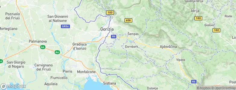 Občina Renče-Vogrsko, Slovenia Map