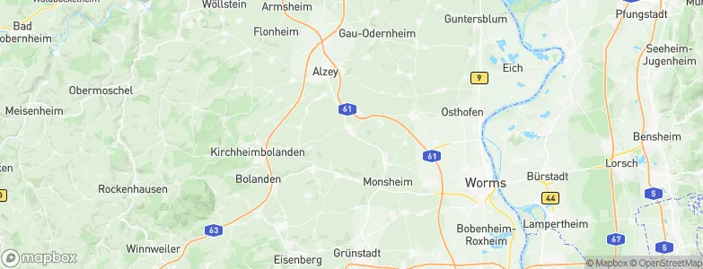 Ober-Flörsheim, Germany Map