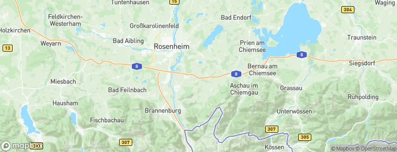 Oberapfelkam, Germany Map