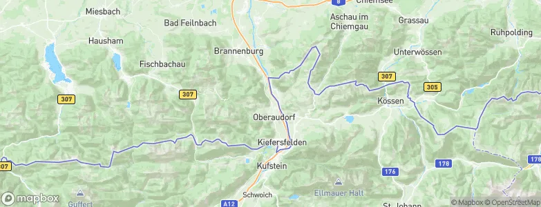 Oberaudorf, Germany Map