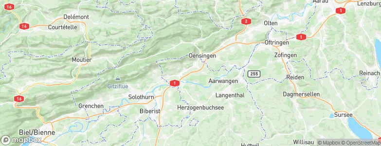 Oberbipp, Switzerland Map