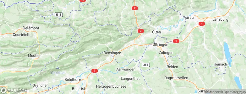 Oberbuchsiten, Switzerland Map