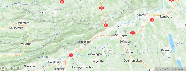 Oberbuchsiten, Switzerland Map