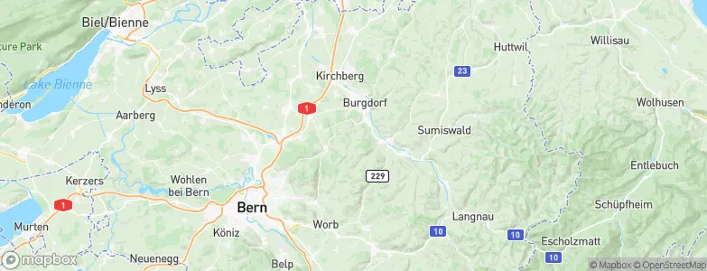 Oberburg, Switzerland Map