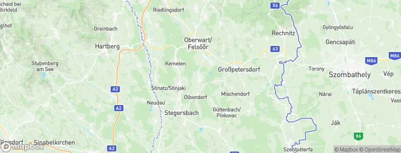 Oberdorf im Burgenland, Austria Map