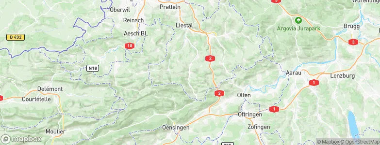 Oberdorf, Switzerland Map