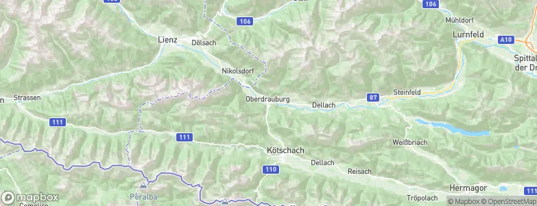 Oberdrauburg, Austria Map