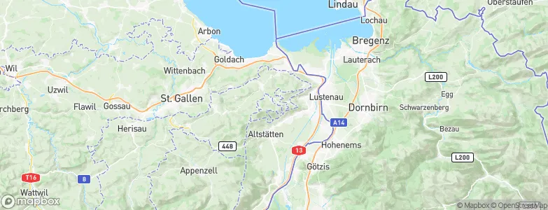 Oberegg, Switzerland Map