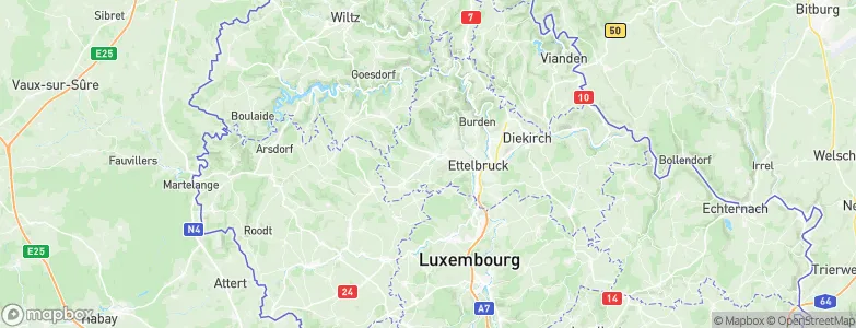Oberfeulen, Luxembourg Map