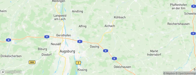 Obergriesbach, Germany Map