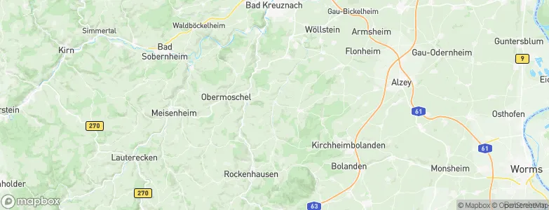 Oberhausen an der Appel, Germany Map