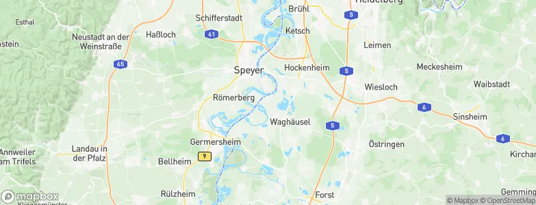 Oberhausen-Rheinhausen, Germany Map