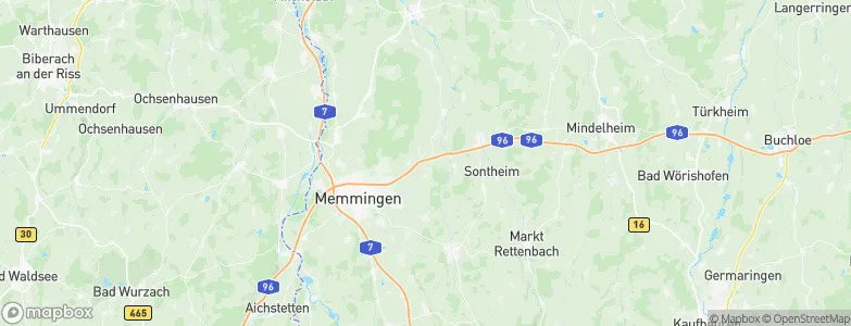 Oberholzgünz, Germany Map