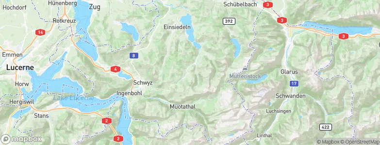 Oberiberg, Switzerland Map