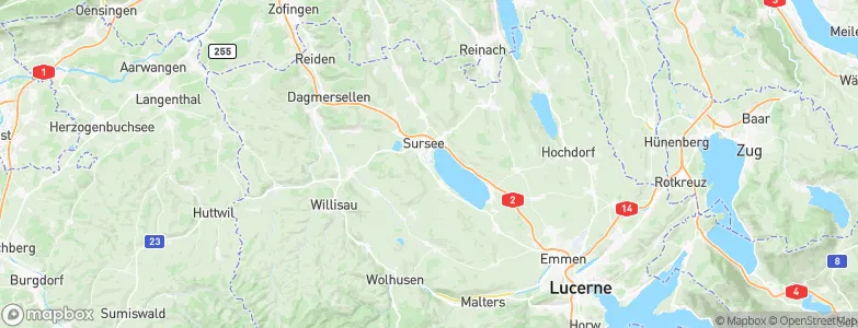 Oberkirch, Switzerland Map