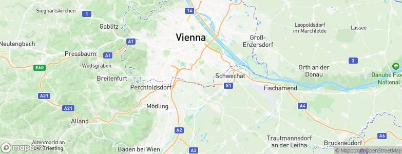 Oberlaa, Austria Map