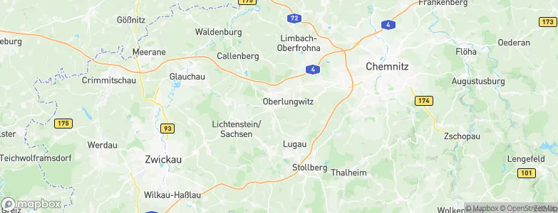 Oberlungwitz, Germany Map