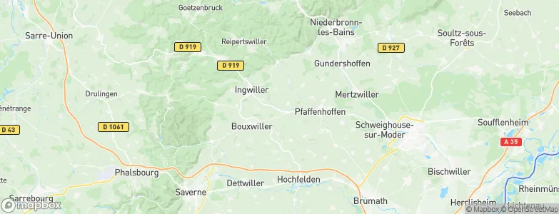 Obermodern-Zutzendorf, France Map