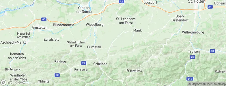 Oberndorf an der Melk, Austria Map