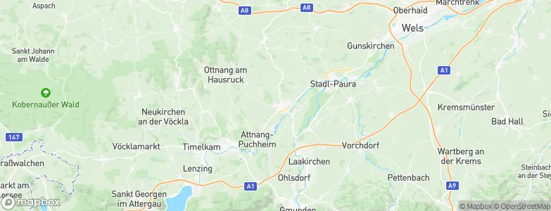 Oberndorf bei Schwanenstadt, Austria Map