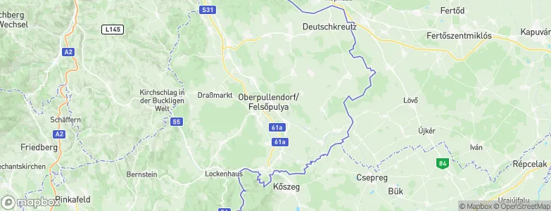 Oberpullendorf, Austria Map
