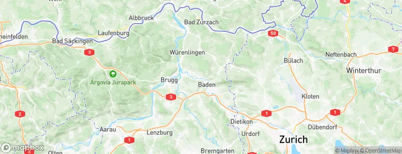 Obersiggenthal, Switzerland Map