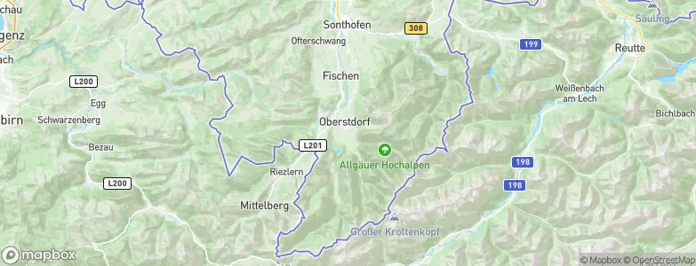 Oberstdorf, Germany Map