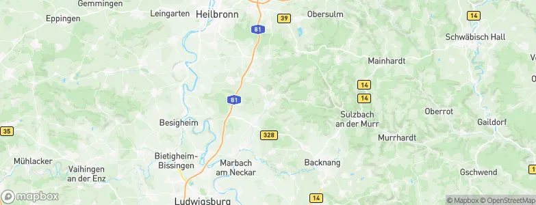 Oberstenfeld, Germany Map