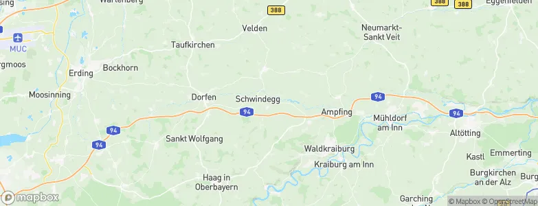 Obertaufkirchen, Germany Map