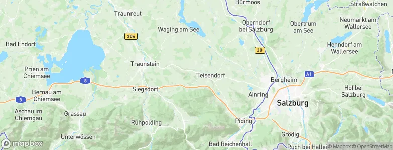 Oberteisendorf, Germany Map