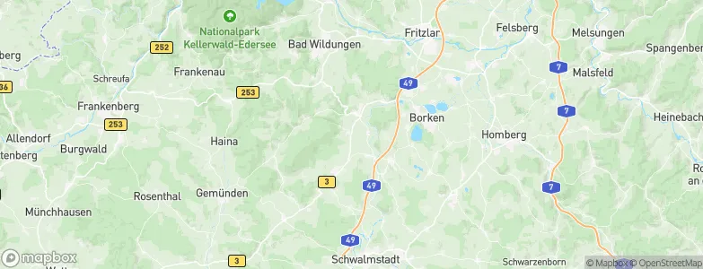 Oberurff, Germany Map