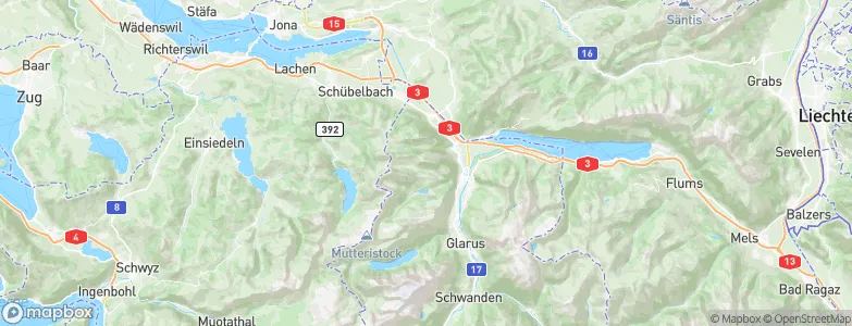Oberurnen, Switzerland Map