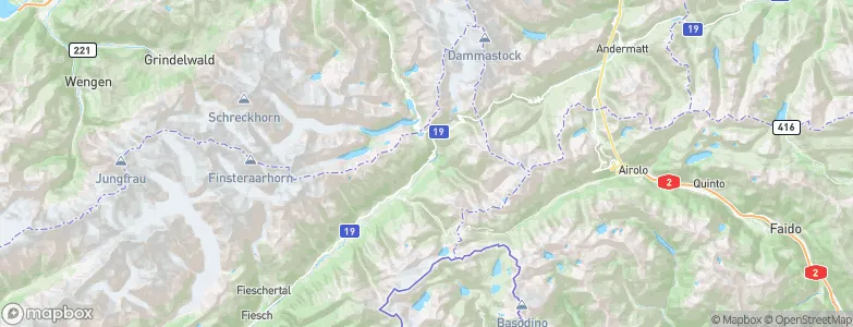 Oberwald, Switzerland Map