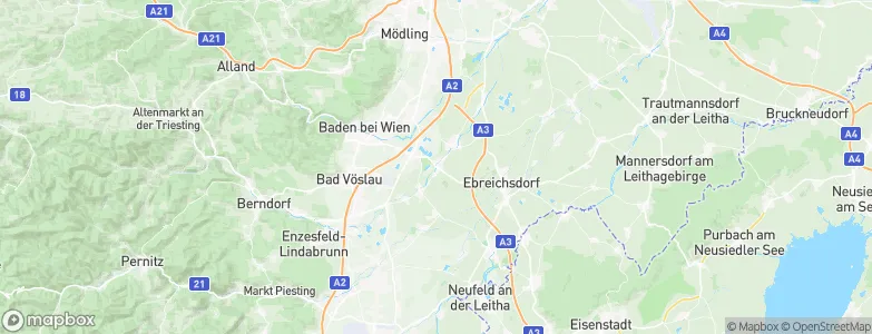 Oberwaltersdorf, Austria Map