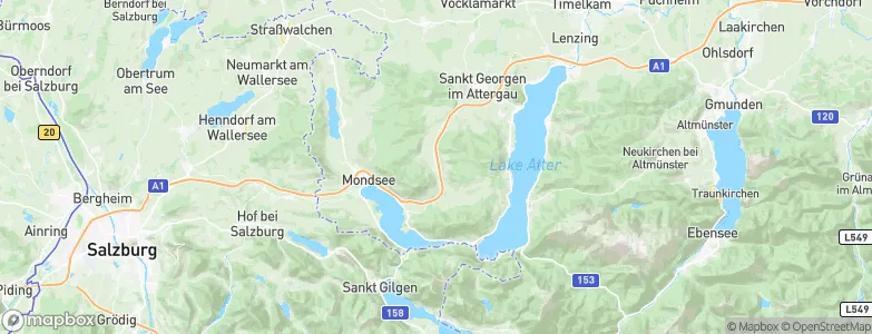 Oberwang, Austria Map