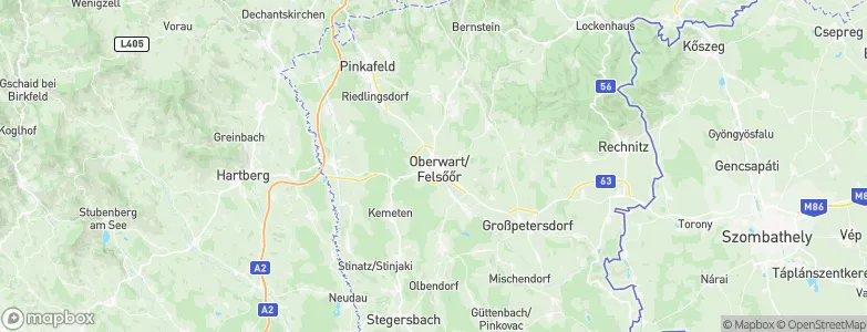 Oberwart, Austria Map