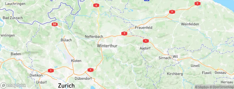 Oberwinterthur (Kreis 2) / Hegi, Switzerland Map