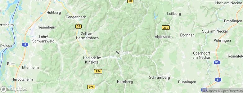 Oberwolfach, Germany Map